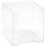 Подставка для бумажного блока СТАММ, 9*9*9см, пластиковая, прозрачная